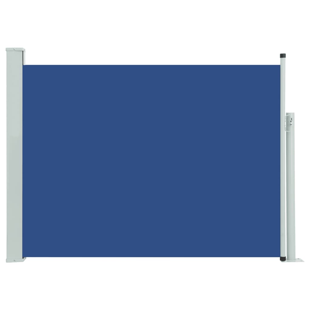 vidaXL Zaťahovacia bočná markíza na terasu 120x500 cm, modrá