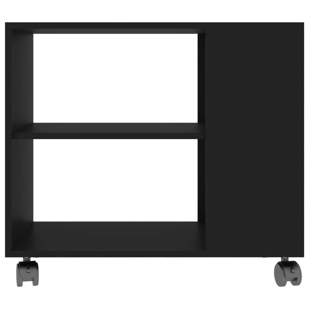 vidaXL Príručný stolík, čierny 70x35x55 cm, kompozitné drevo