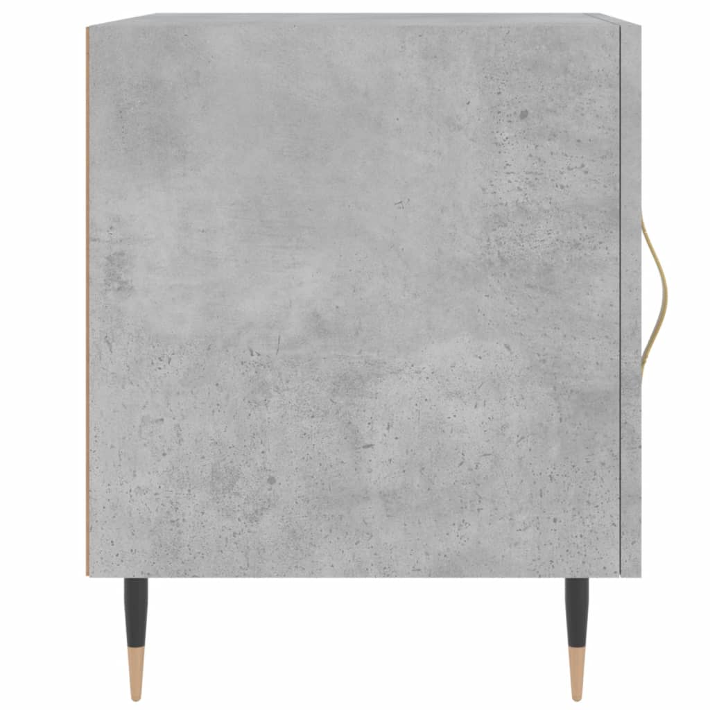 vidaXL Nočný stolík betónový sivý 40x40x50 cm spracované drevo