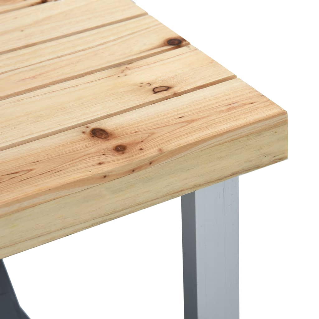 vidaXL Skladací kempingový stôl so 4 sedadlami oceľový hliníkový