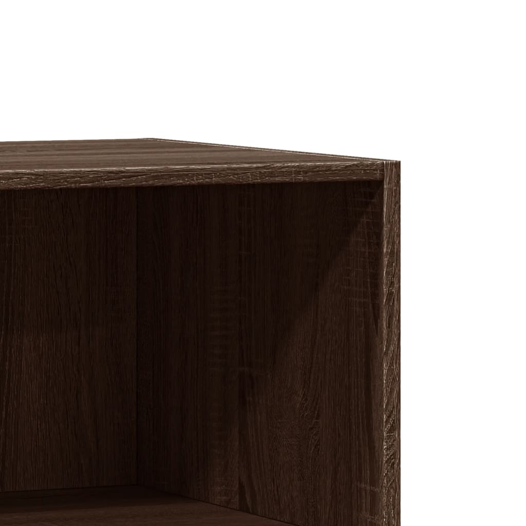 vidaXL Šatník hnedý dub 77x48x102 cm kompozitné drevo