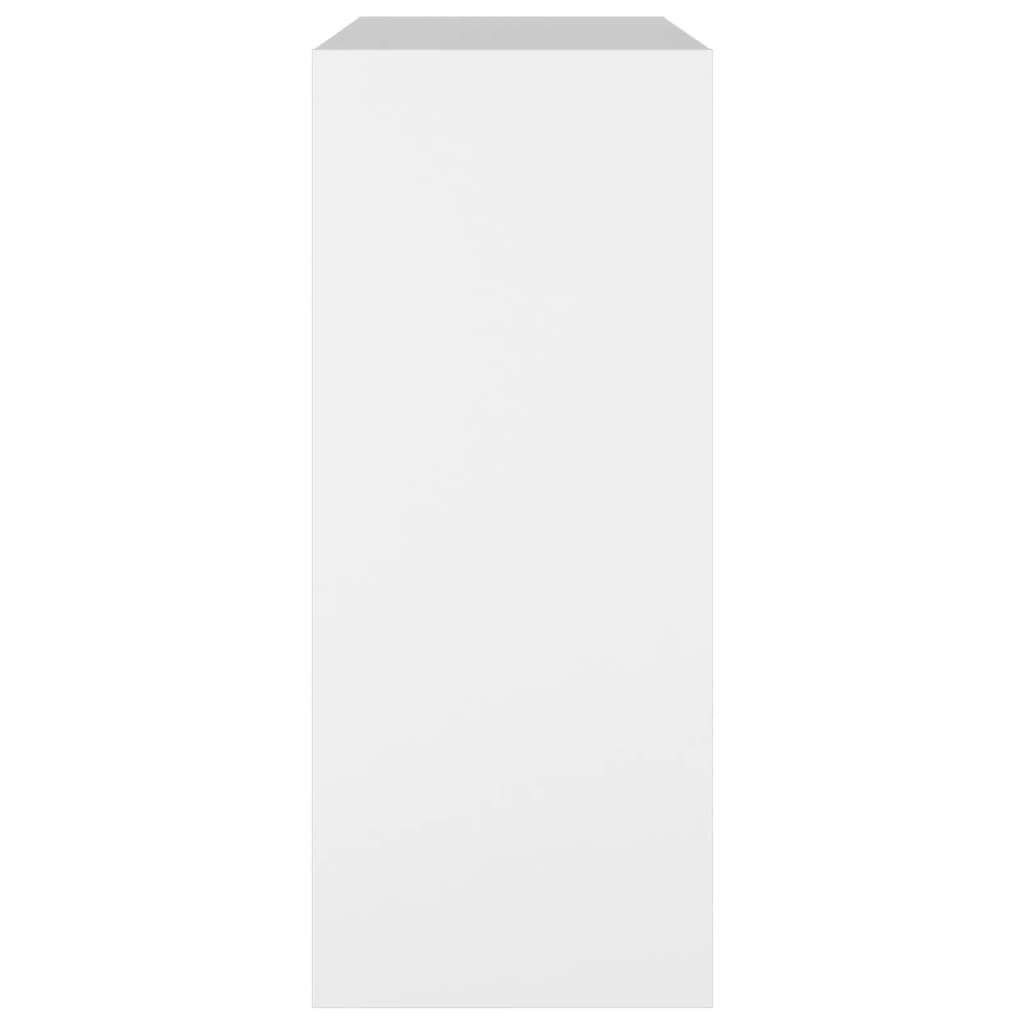 vidaXL Knižnica/deliaca stena biela 80x30x72 cm