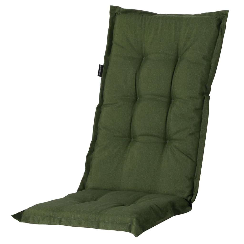 Madison Podložka na stoličku Panama, vysoké operadlo 123x50 cm, zelená