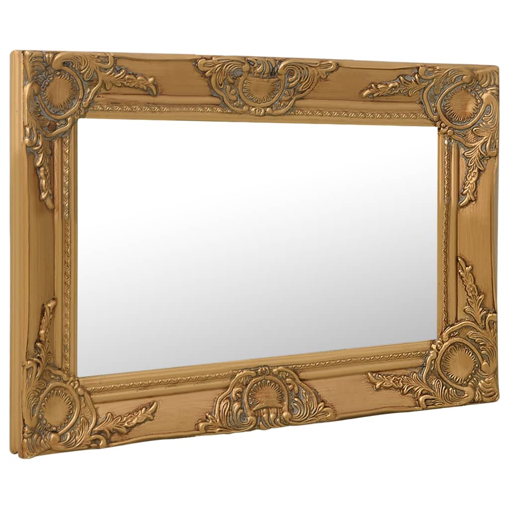 vidaXL Nástenné zrkadlo v barokovom štýle 60x40 cm zlaté