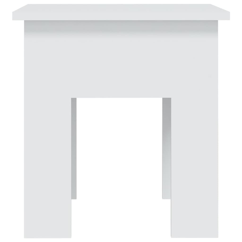 vidaXL Konferenčný stolík biely 40x40x42 cm drevotrieska