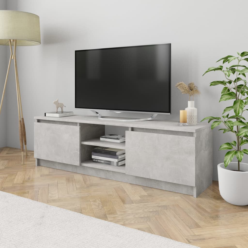 vidaXL TV skrinka, betónovo sivá 120x30x35,5 cm, drevotrieska