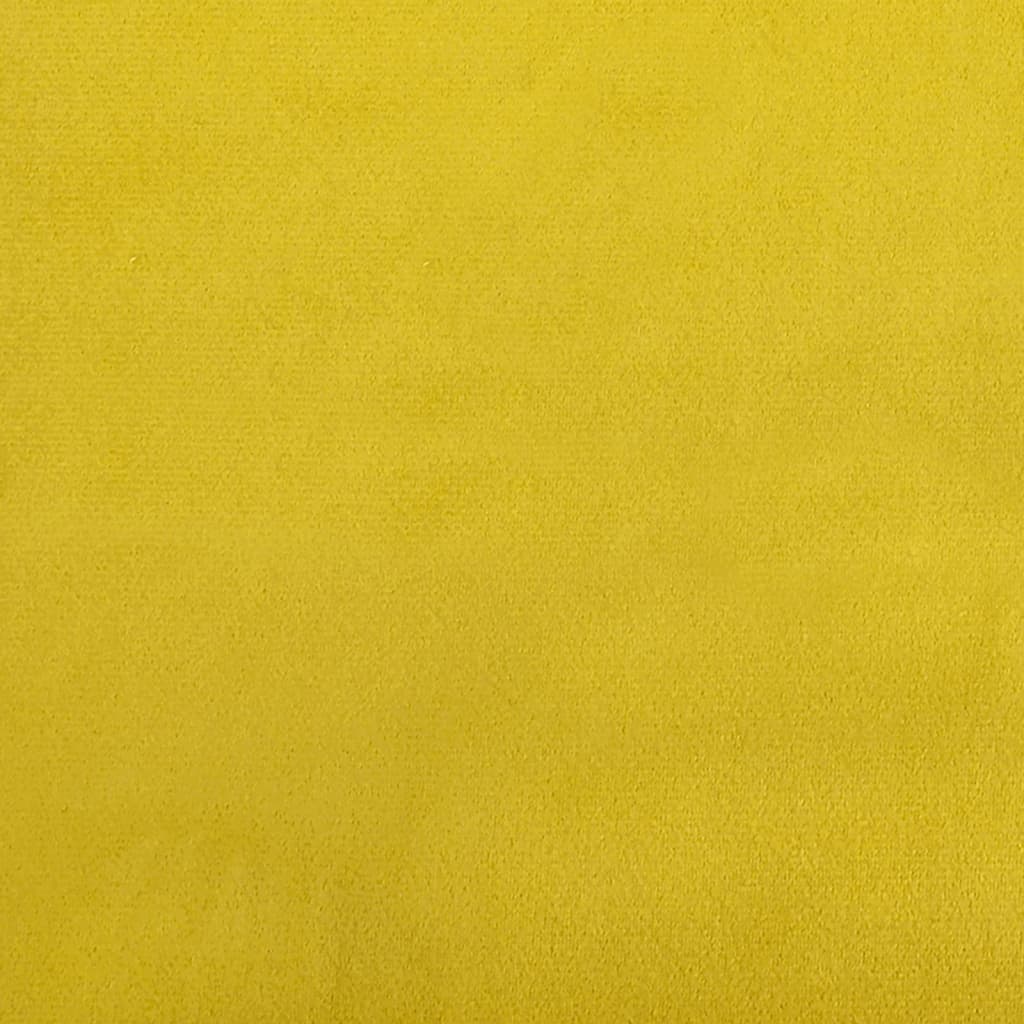 vidaXL Pohovka v tvare L žltá 260x140x70 cm zamat