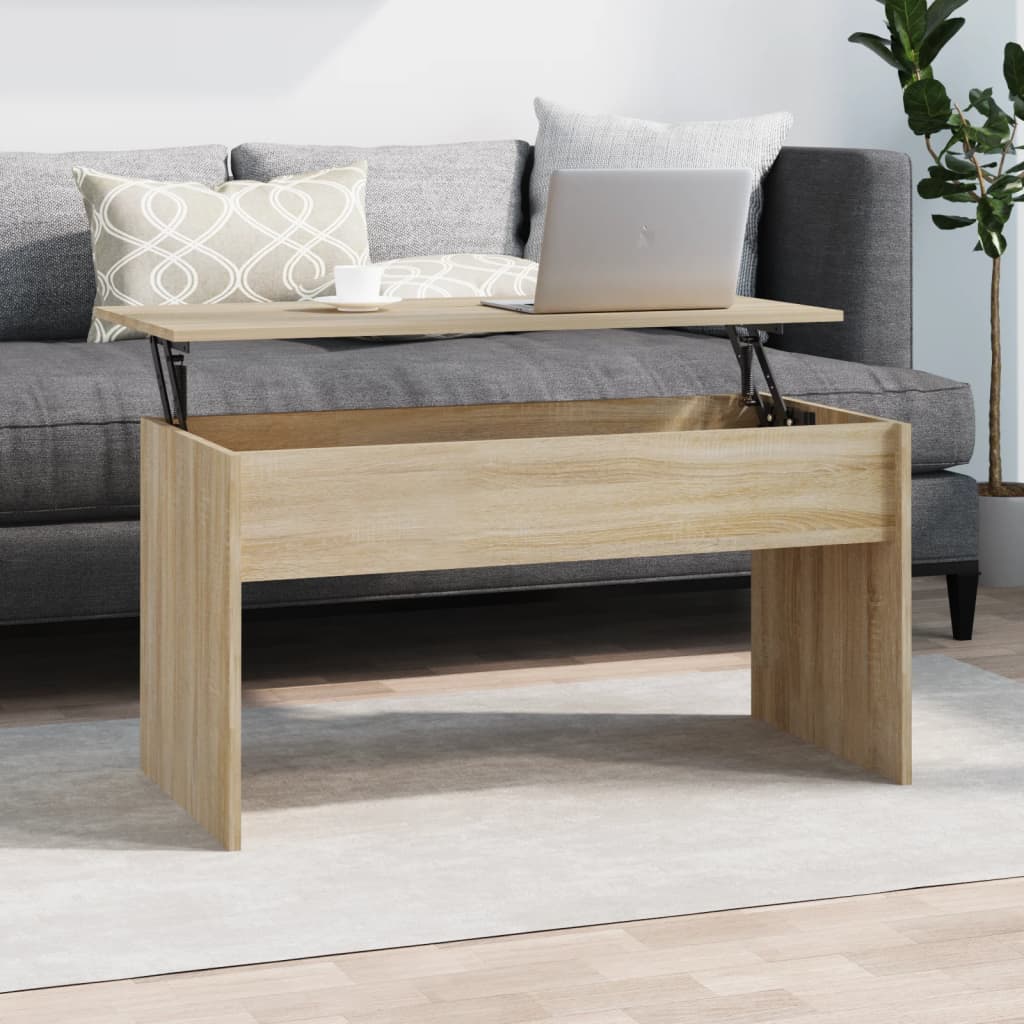 vidaXL Konferenčný stolík dub sonoma 102x50,5x52,5 cm spracované drevo