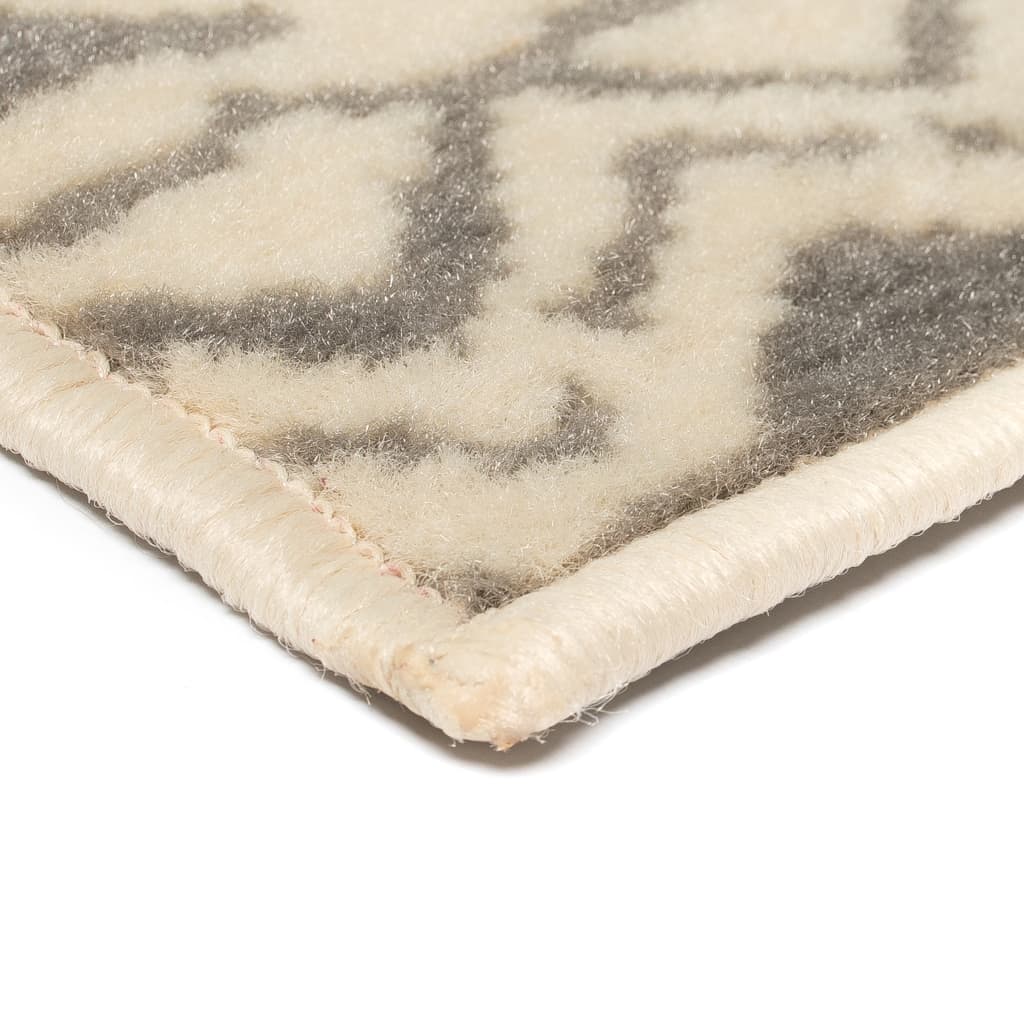 vidaXL Moderný koberec, tradičný dizajn, 80x150 cm, béžovo-sivý