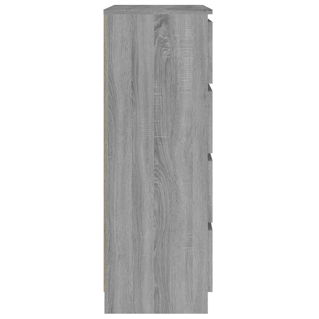 vidaXL Komoda sivá sonoma 60x35x98,5 cm spracované drevo