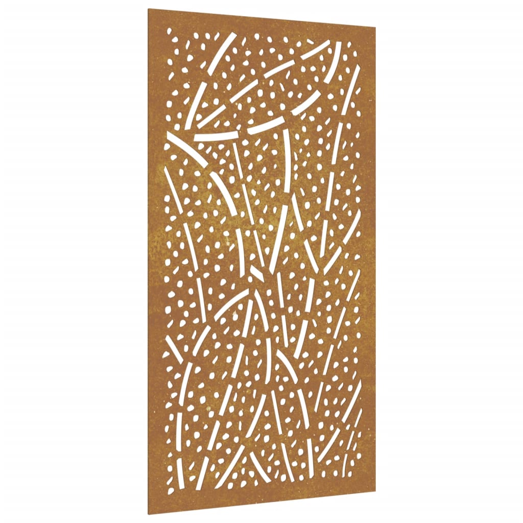 vidaXL Záhradná dekorácia 105x55 cm, cortenová oceľ, listy