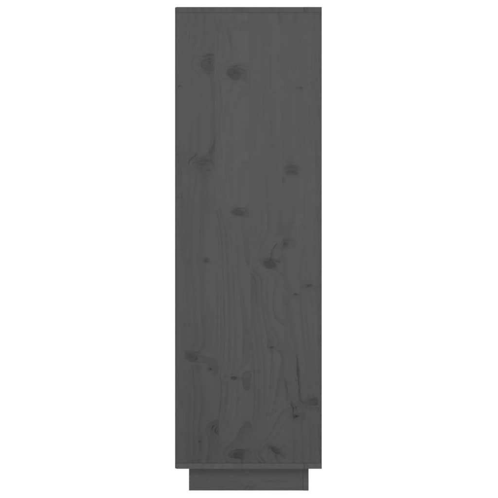 vidaXL Komoda sivá 38x35x117 cm masívna borovica