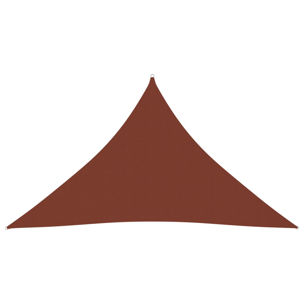 vidaXL Tieniaca plachta oxfordská látka trojuholníková 5x5x6 m tehlová