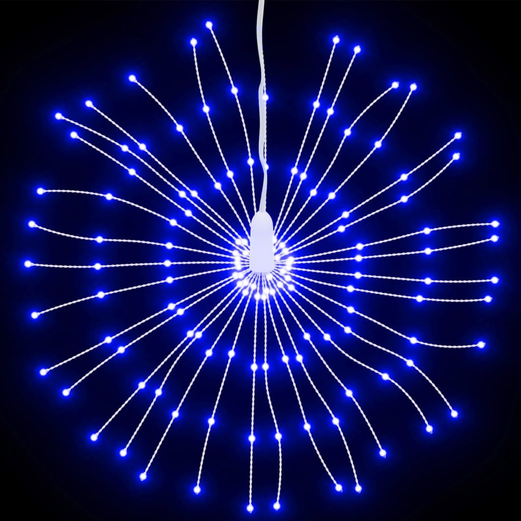 vidaXL Vianočná svietiaca hviezda 140 LED 8 ks modré 17 cm