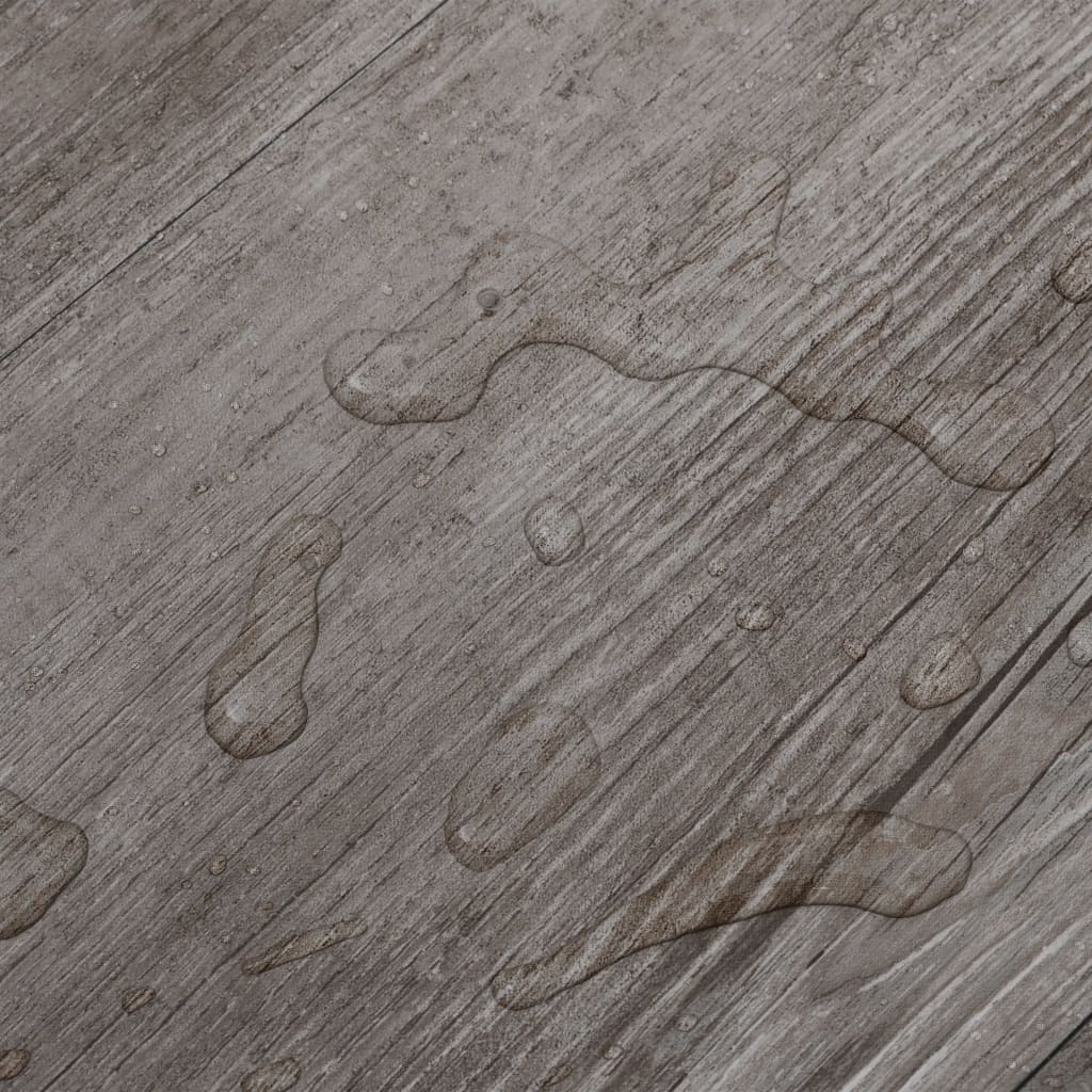 vidaXL Nesamolepiace podlahové dosky PVC 5,26m² 2mm, matné hnedé drevo
