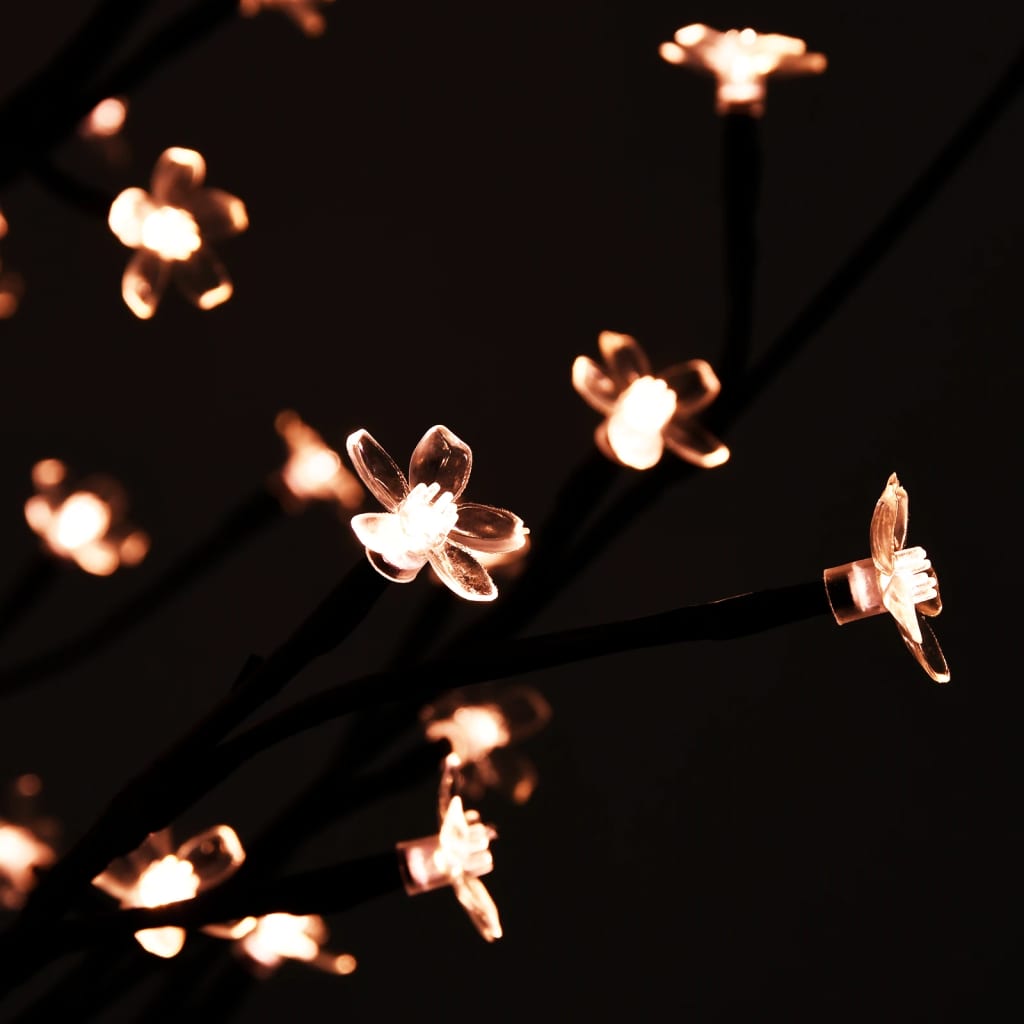 vidaXL Kvitnúca čerešňa LED strom teplá biela 368 LED 300 cm