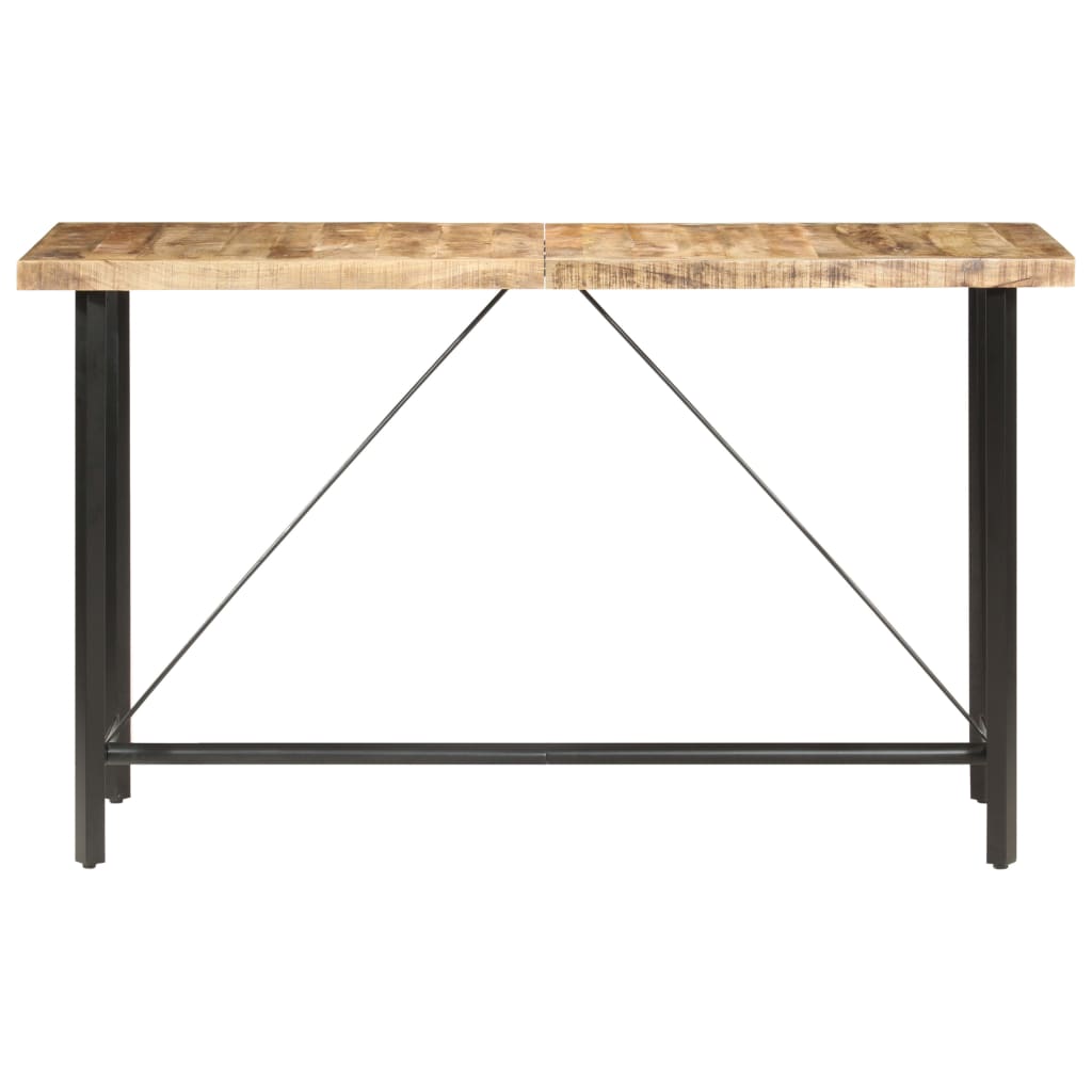 vidaXL Barový stôl 180x70x107 cm surové mangovníkové drevo