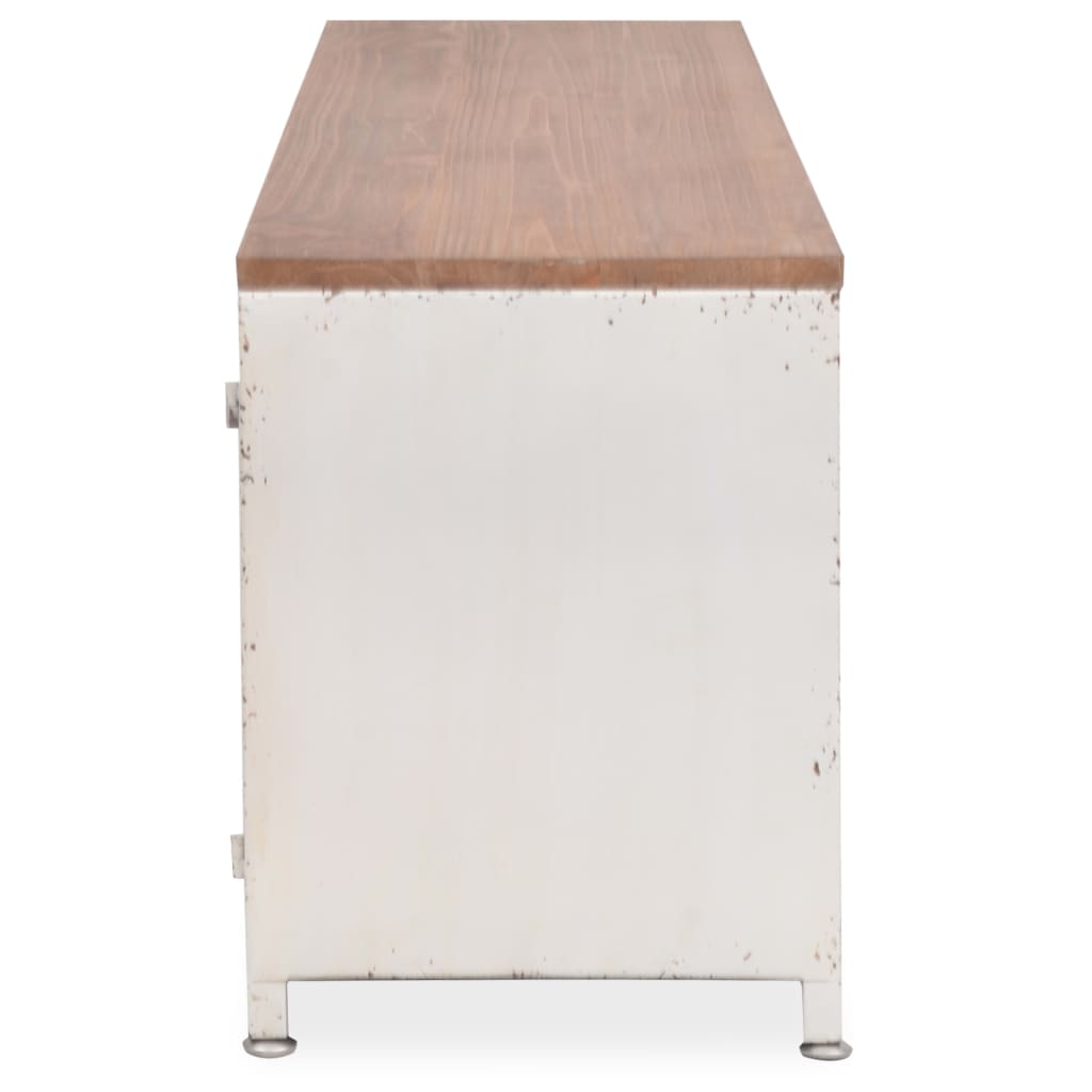 vidaXL TV stolík, 120x30x40 cm, biely