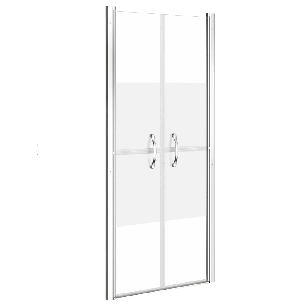 vidaXL Sprchové dvere, polomatné, ESG 76x190 cm