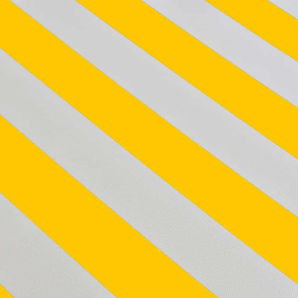 vidaXL Zaťahovacia markíza ručne ovládaná 400 cm žlto-biela
