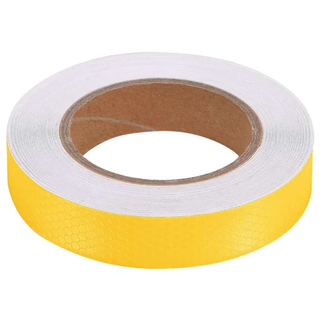 vidaXL Reflexná páska žltá 2,5 cmx20 m PVC