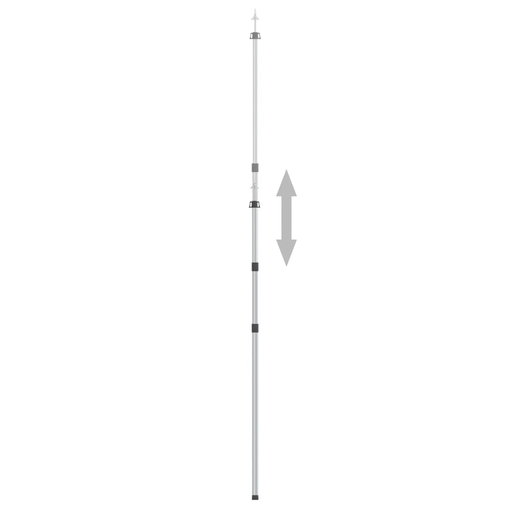 vidaXL Teleskopická tyč na plachtu s dĺžkou 102-260 cm hliník