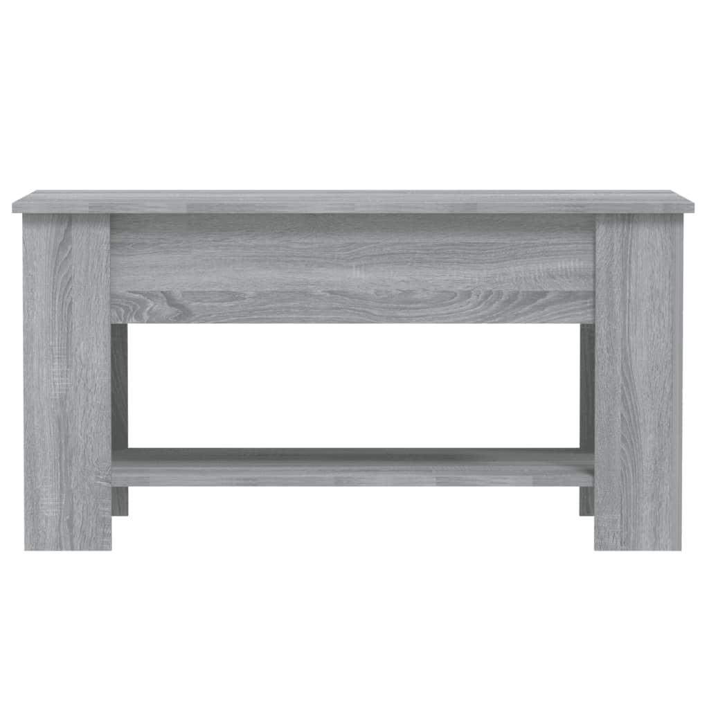 vidaXL Konferenčný stolík sivý sonoma 101x49x52 cm spracované drevo