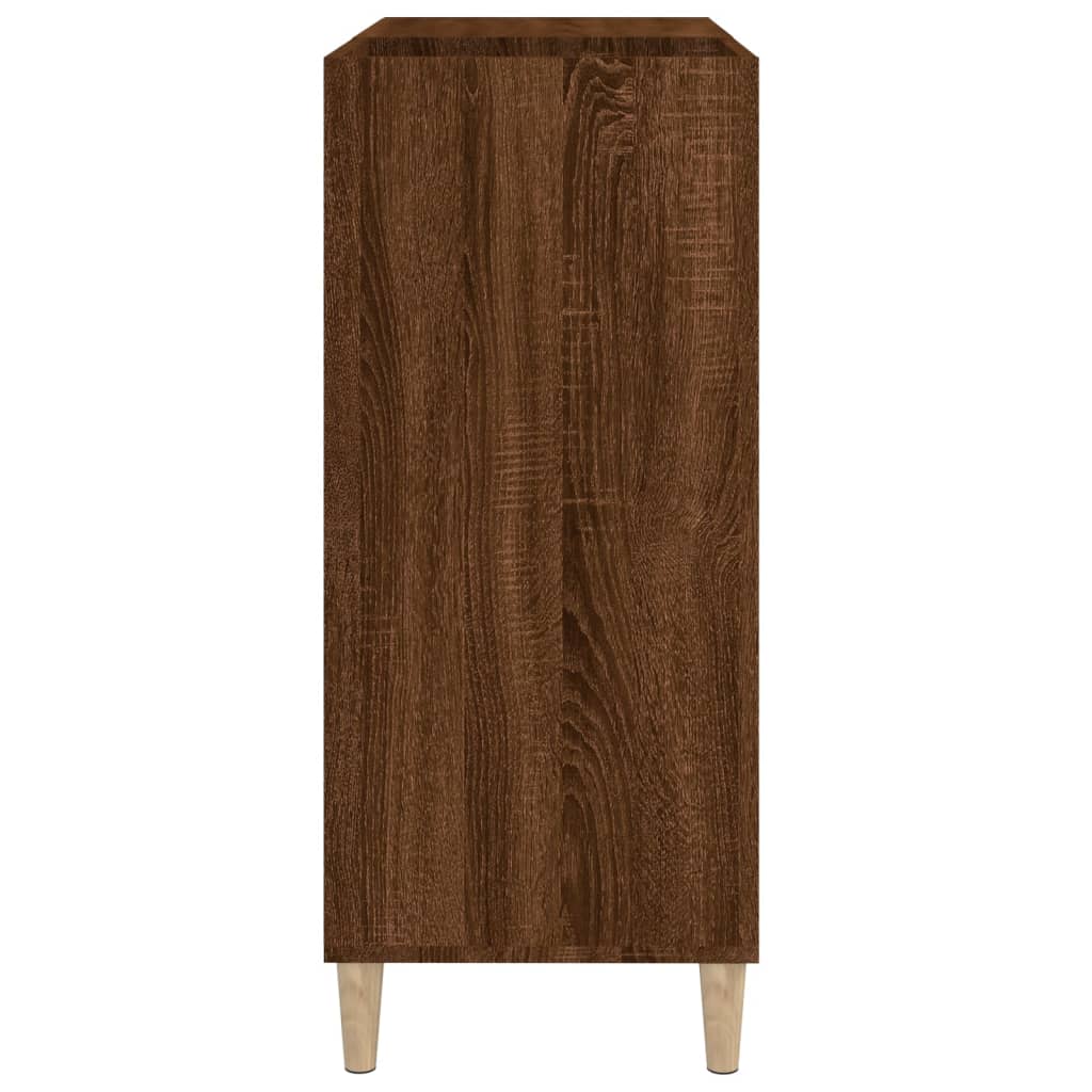 vidaXL Skrinka na platne hnedý dub 84,5x38x89 cm kompozitné drevo