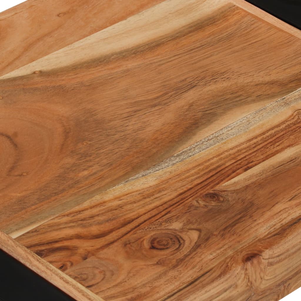 vidaXL Zasúvacie stolíky 3 ks masívne drevo zo sheeshamovým povrchom