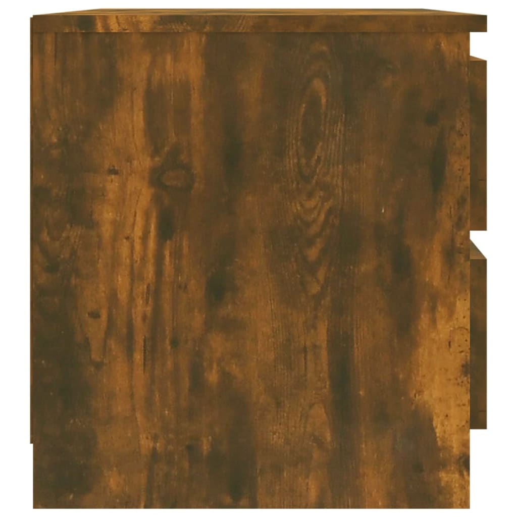 vidaXL Nočné stolíky 2 ks údený dub 50x39x43,5 cm spracované drevo
