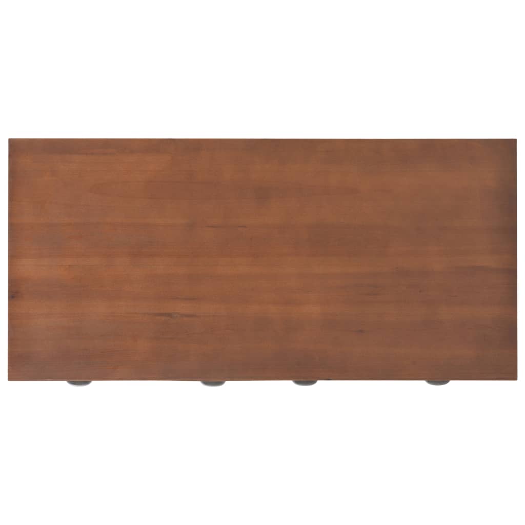 vidaXL Stôl s 3 zásuvkami 110x50x78 cm masívne jedľové drevo