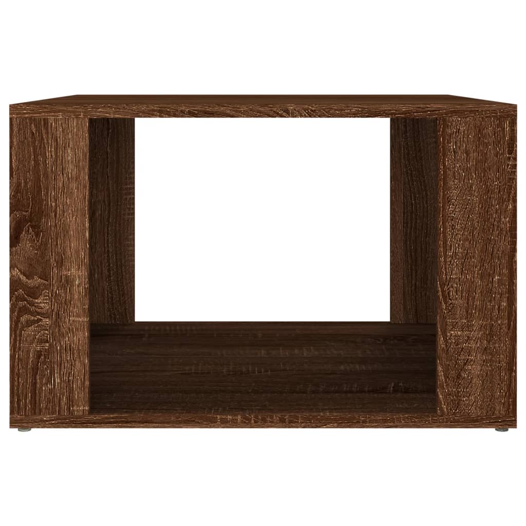 vidaXL Nočný stolík hnedý dub 57x55x36cm spracované drevo