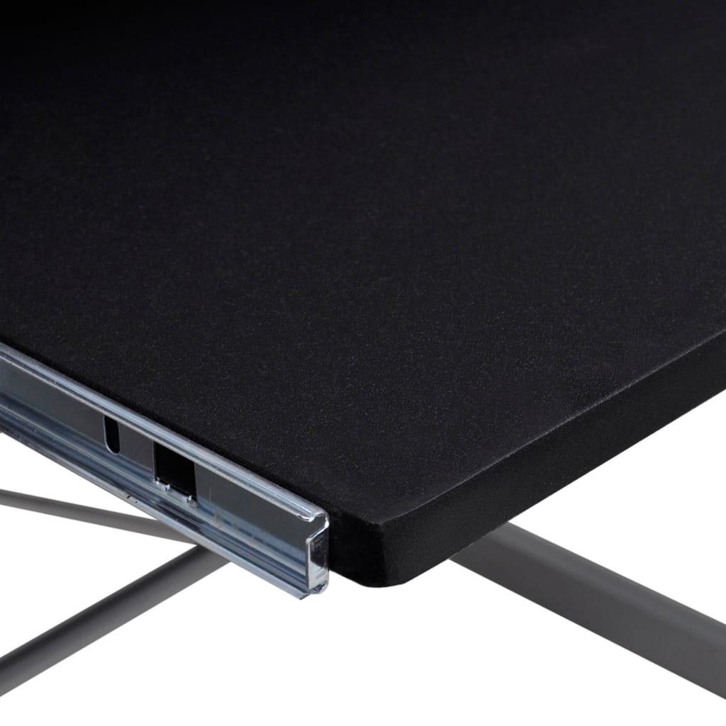 vidaXL Rohový počítačový stôl čierny 132x112x99 cm spracované drevo