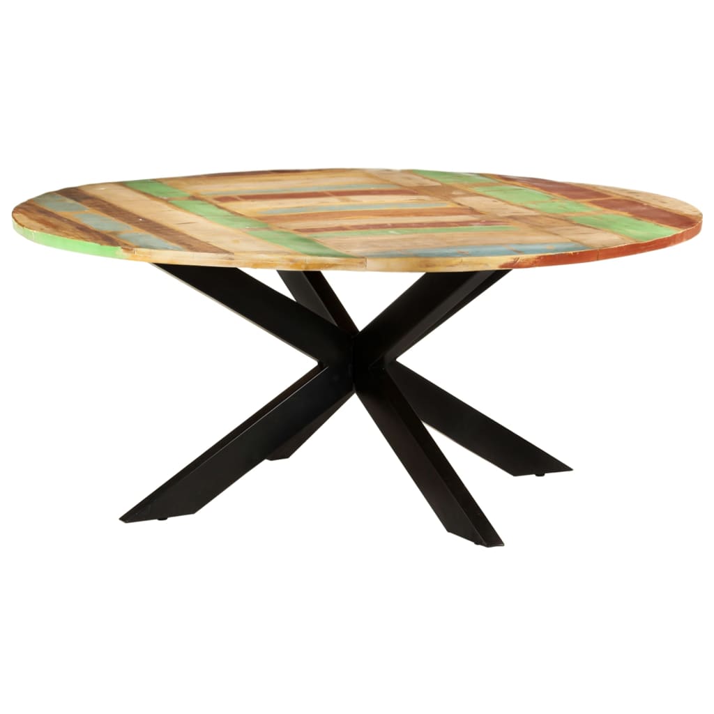 vidaXL Jedálenský stôl okrúhly 175x75 cm masívne recyklované drevo