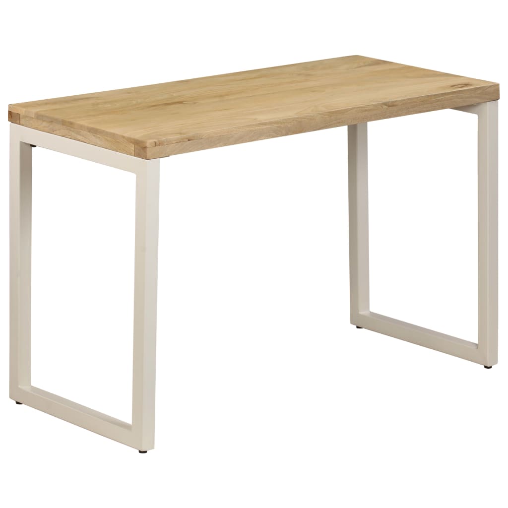 vidaXL Jedálenský stôl 115x55x76 cm, mangový masív a oceľ
