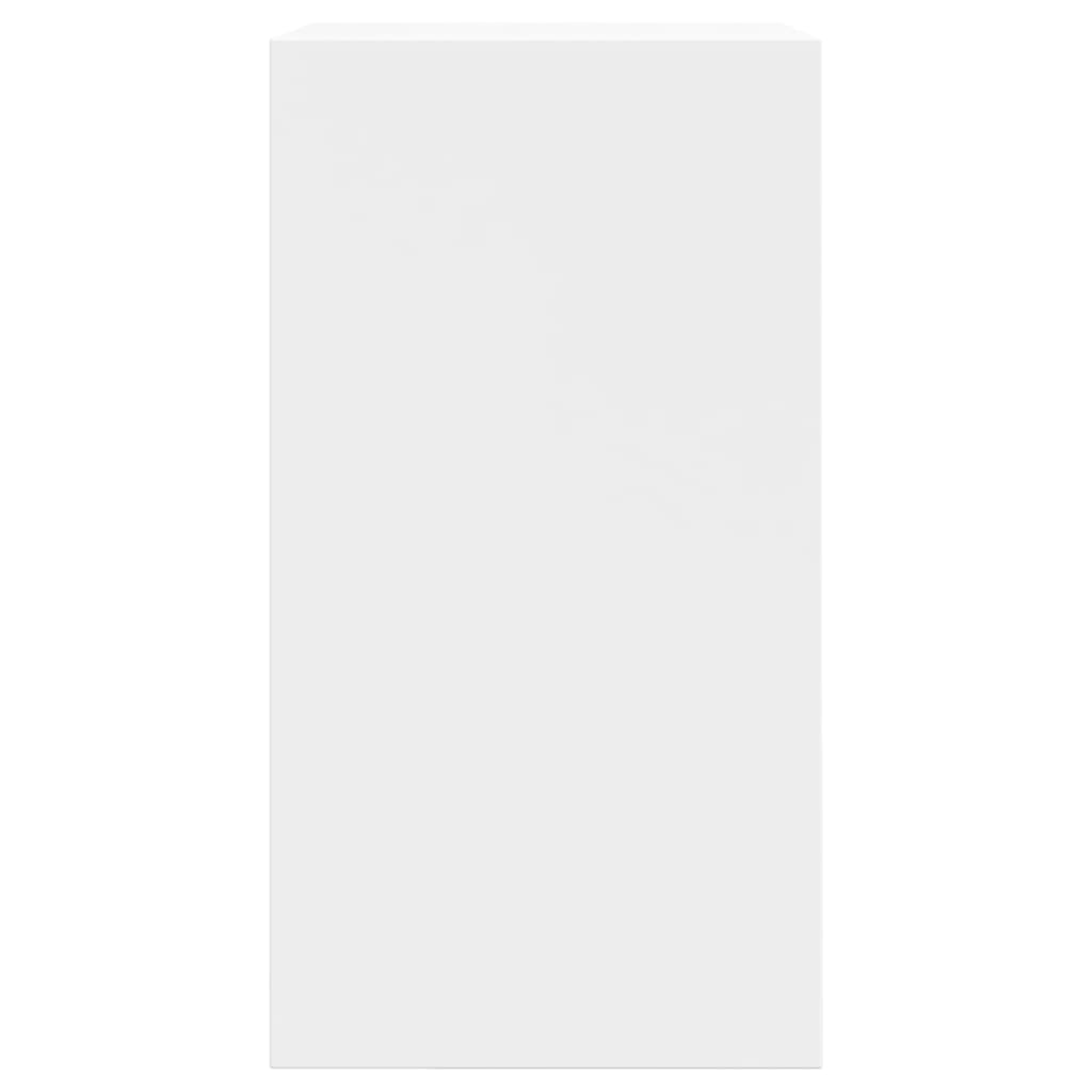 vidaXL Botník biely 60x34x63,5 cm kompozitné drevo