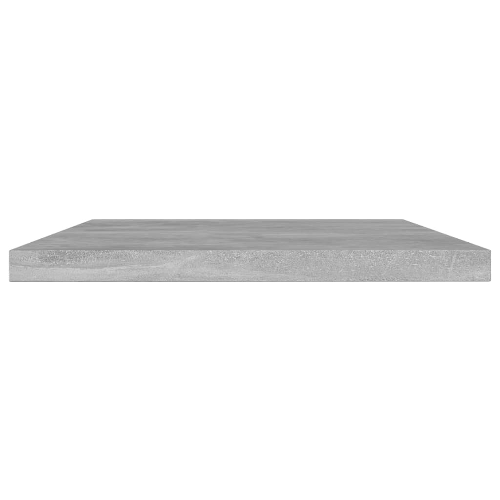 vidaXL Prídavné police 4 ks, betónovo sivé 60x10x1,5 cm, drevotrieska