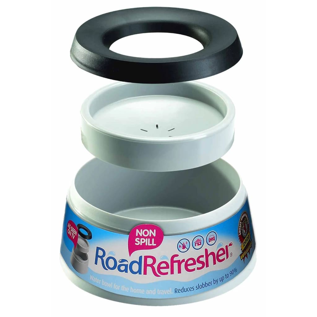 Road Refresher Nerozliateľná miska pre domáce zvieratá veľká sivá LGRR
