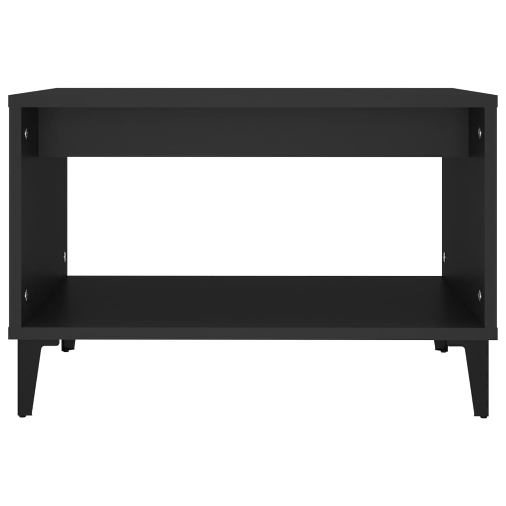 vidaXL Konferenčný stolík čierny 60x50x40 cm spracované drevo