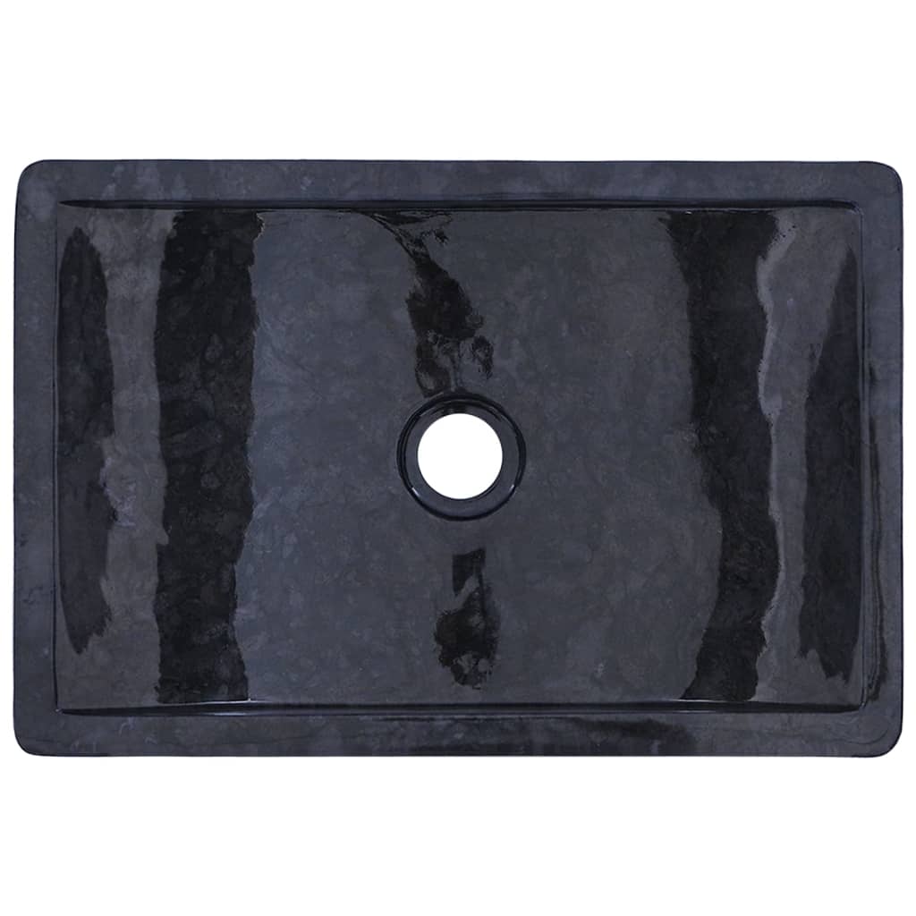 vidaXL Kúpelňová skrinka a čierne mramorové umývadlá tíkový masív