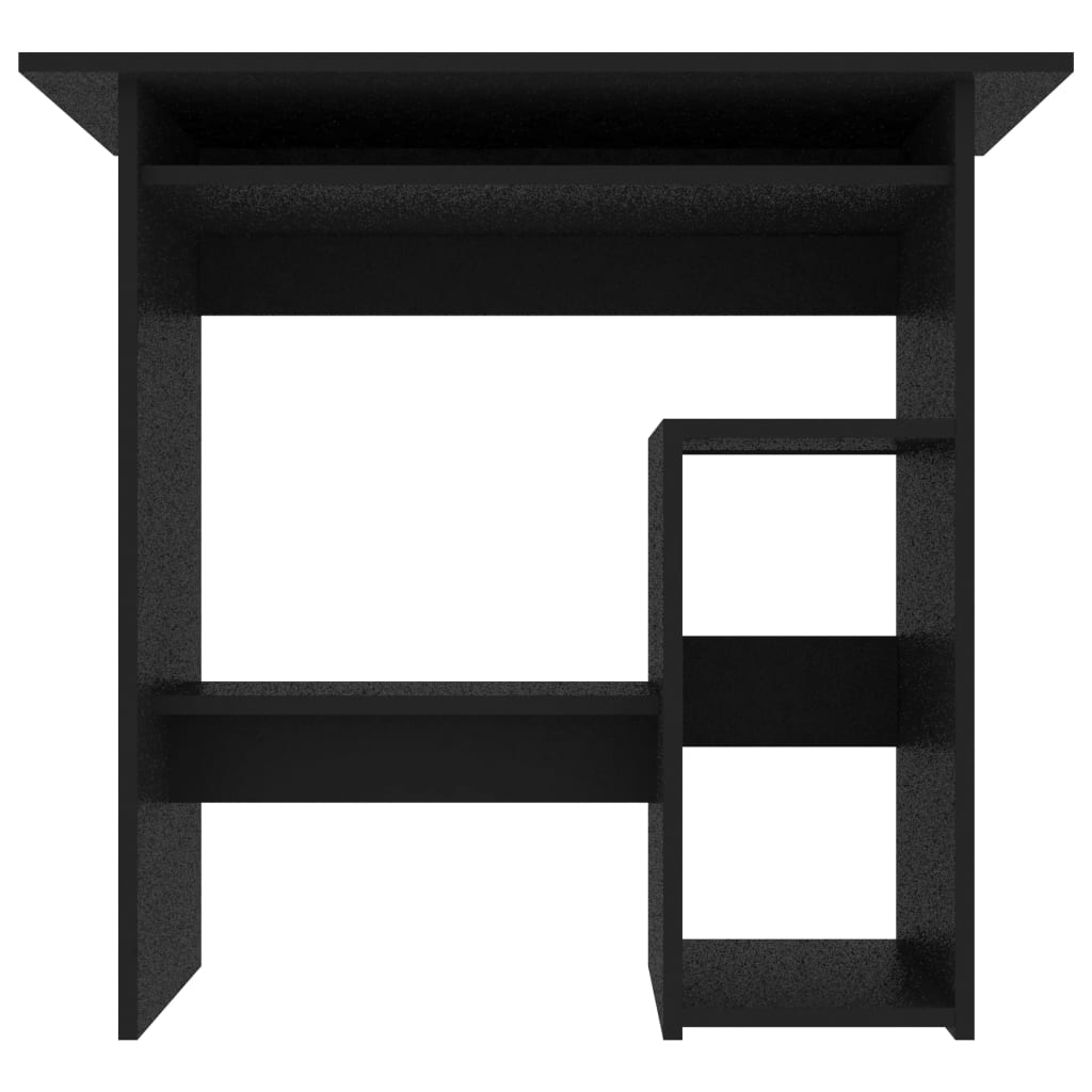 vidaXL Písací stôl, čierny 80x45x74 cm, drevotrieska