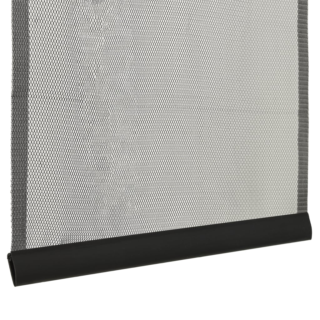vidaXL Sieťovaný záves proti hmyzu na dvere čierny 100x220cm polyester