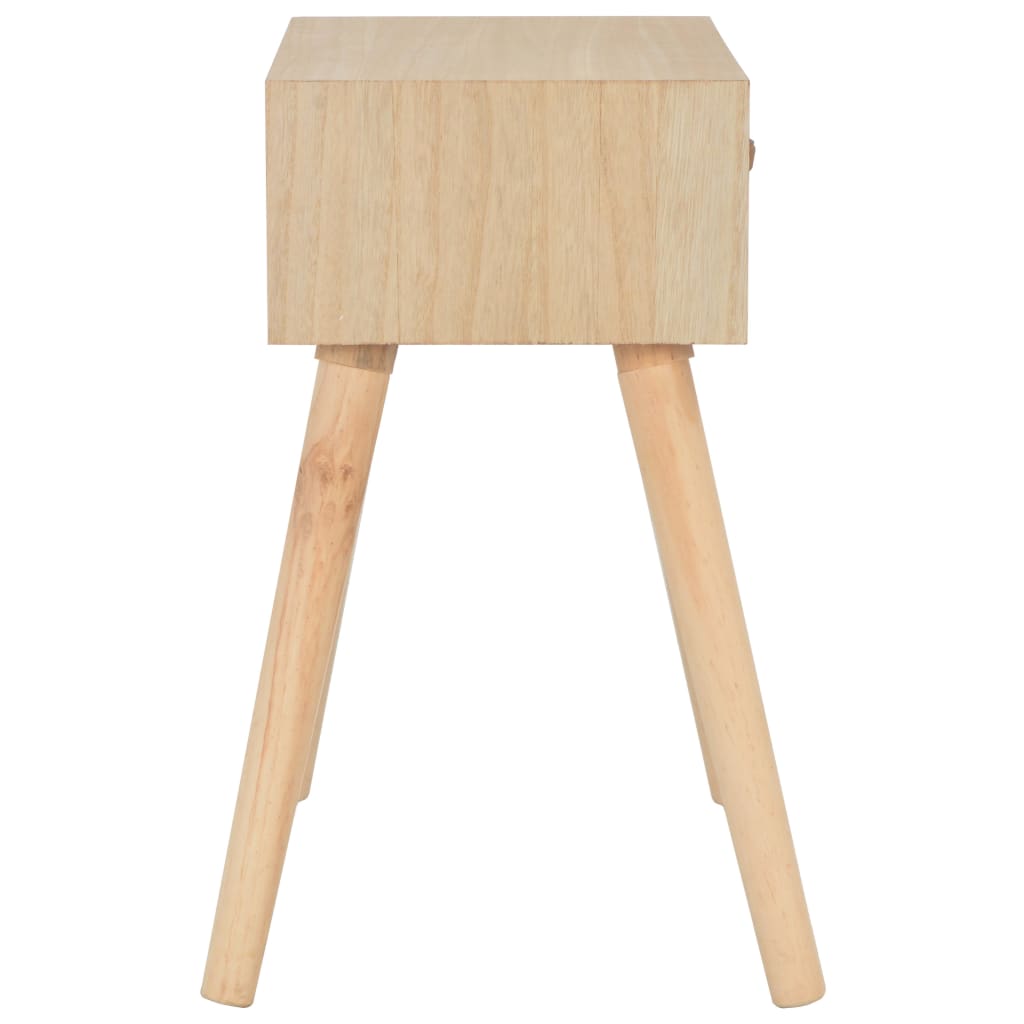 vidaXL Nočný stolík so zásuvkou 44x30x58 cm masívne drevo
