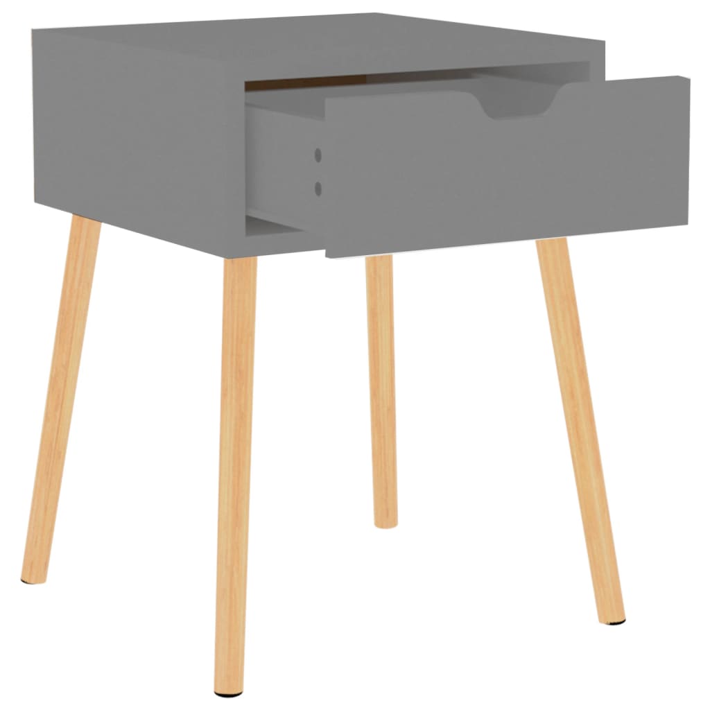 vidaXL Nočný stolík sivý 40x40x56 cm drevotrieska