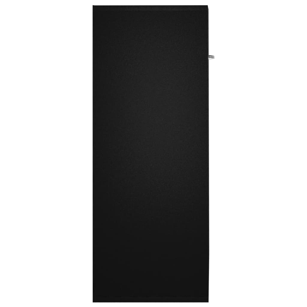 vidaXL Komoda, čierna 60x30x75 cm, kompozitné drevo