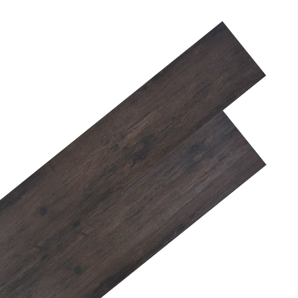 vidaXL Nesamolepiace podlahové dosky, PVC 5,26 m² 2 mm, tmavosivý dub