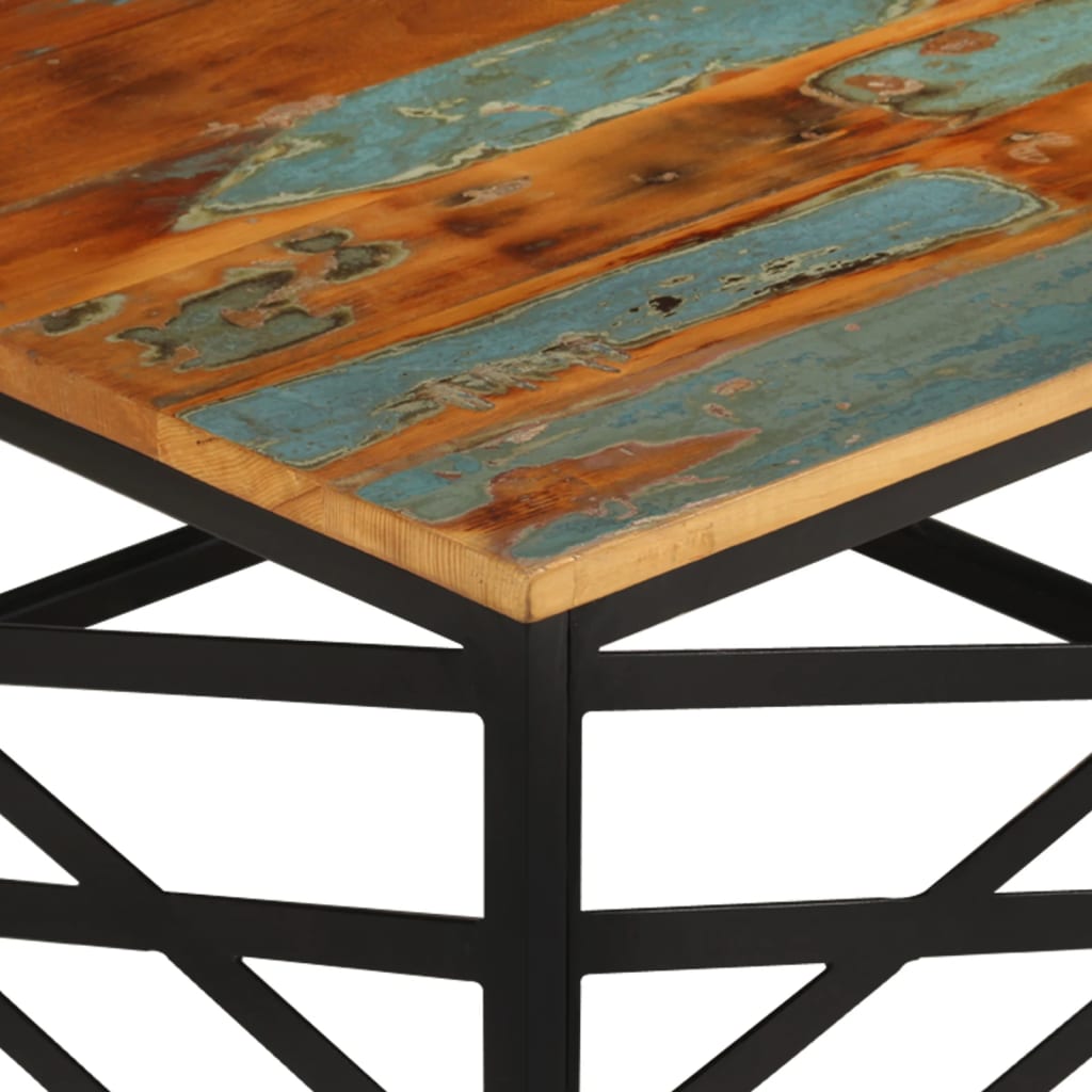 vidaXL Konferenčný stolík 68x68x35 cm masívne recyklované drevo
