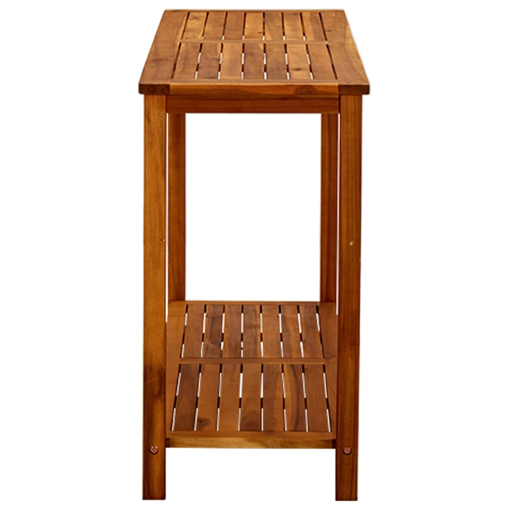 vidaXL Záhradný konzolový stolík 110x40x75 cm akáciový masív