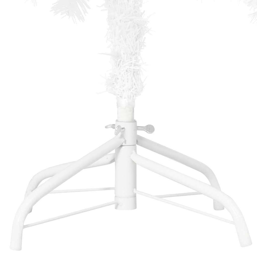 vidaXL Umelý vianočný stromček, realistické ihličie, biely 180 cm