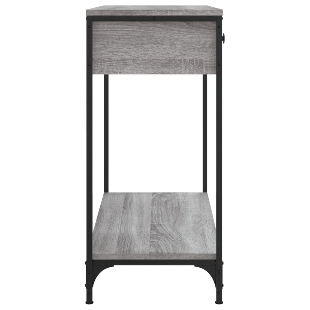vidaXL Konzolový stolík sivý sonoma 75 x 34,5 x 75 cm kompozitné drevo